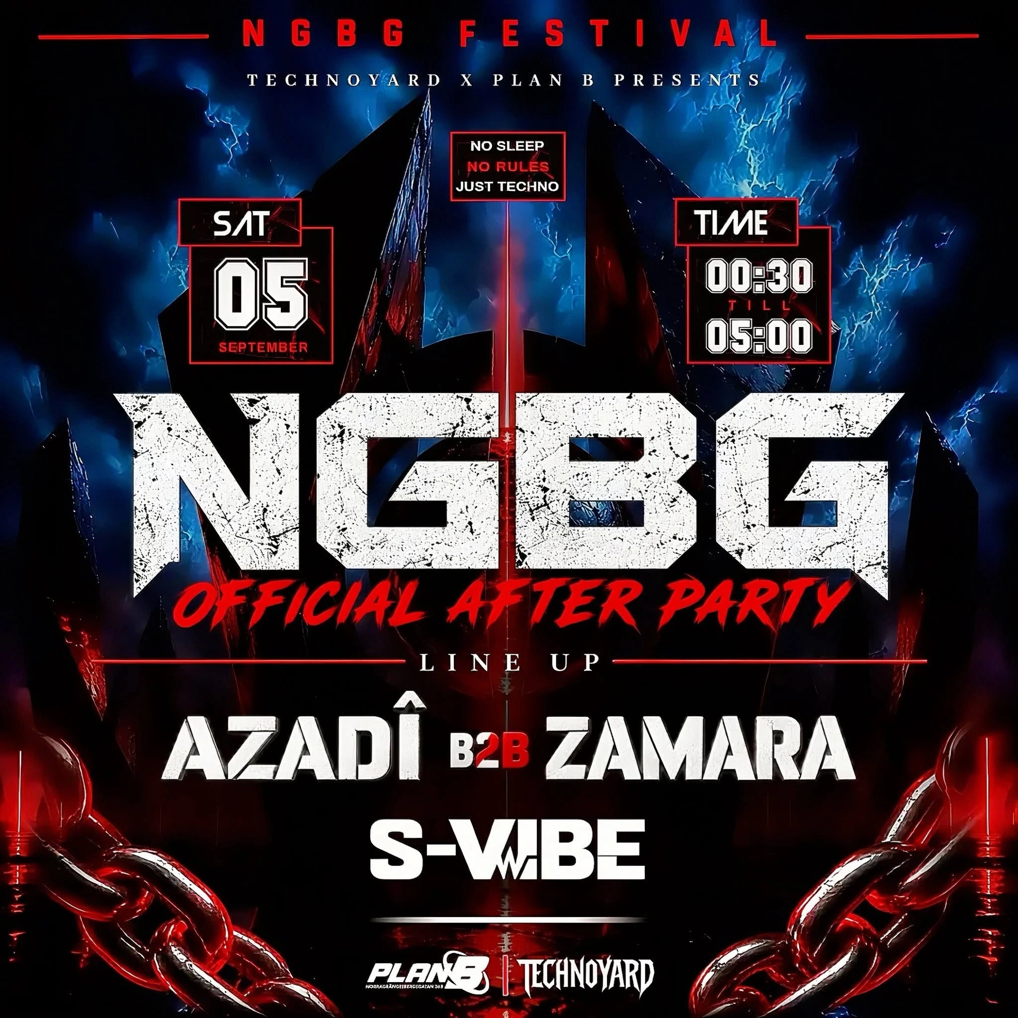 NGBG FESTIVAL OFFICIAL AFTERPARTY || TECHNO YARD X PLAN B